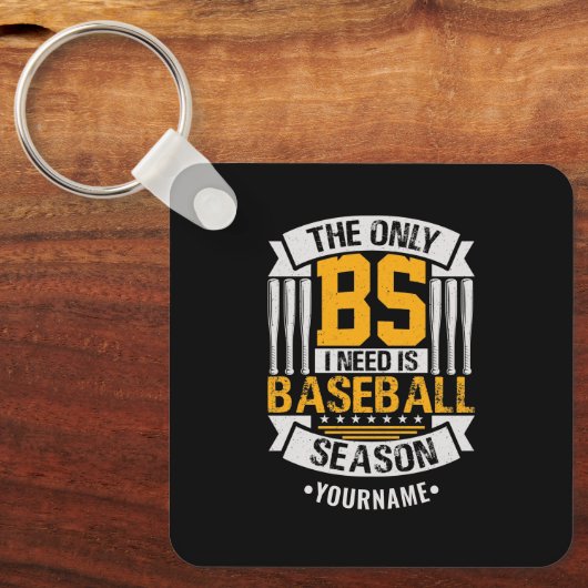 Funny Baseball Sarcasm Sleutelhanger (Voorkant)