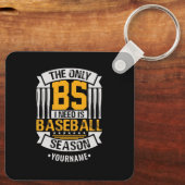 Funny Baseball Sarcasm Sleutelhanger (Achterkant)