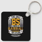 Funny Baseball Sarcasm Sleutelhanger (Achterkant)