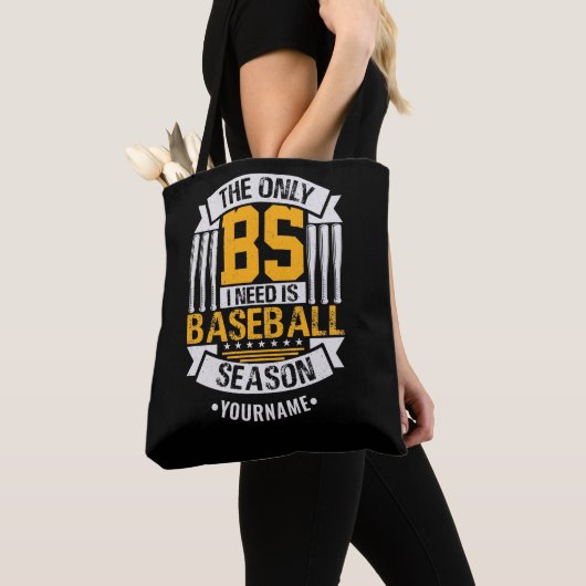 Funny Baseball Sarcasm Tote Bag (Dichtbij)