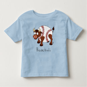 Funny Baseball Sport Kinder Cartoon Dier Kinder Shirts