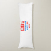 Funny baseball sport quote lichaamskussen (Voorkant Verticaal)