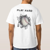 Funny Baseball T-shirt (Achterkant)
