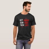 Funny Baseball Team schiet hard aan snelle bocht l T-shirt (Voorkant volledig)