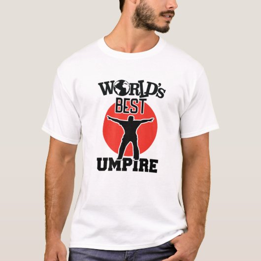 Funny Baseball Umpire Best Blue Ever T-shirt (Voorkant)