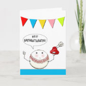 Funny baseball-verjaardagskaart kaart (Voorkant)