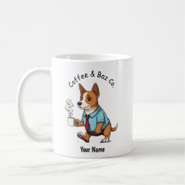 Funny Basenji Dog Business Suit Coffee  Koffiemok