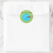Funny Basic Human Needs (90% internet) Ronde Sticker (Tas)