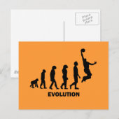 Funny basketbal briefkaart (Voorkant / Achterkant)