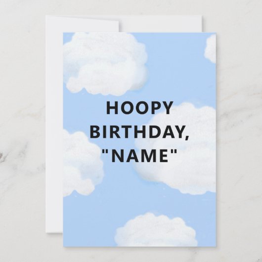 Funny Basketball Birthday Kaart (Achterkant)