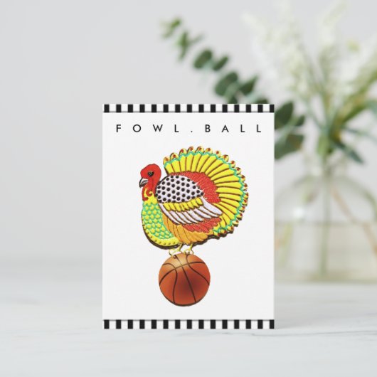 Funny Basketball Cards Feestdagenkaart (Staand voorkant)