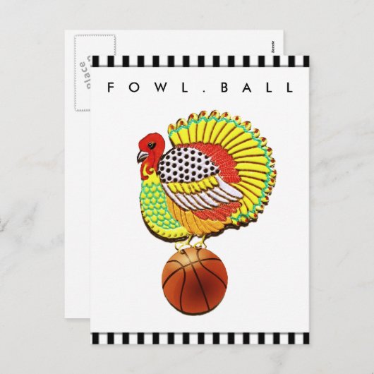 Funny Basketball Cards Feestdagenkaart (Voorkant / Achterkant)