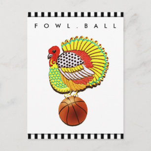 Funny Basketball Cards Feestdagenkaart
