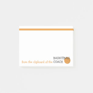 Funny Basketball Coach Clipboard of Text Sjabloon Post-it® Notes