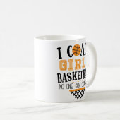 Funny Basketball Coach Coffee Mok Girls Coaching (Voorkant rechts)