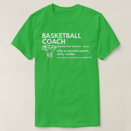 Funny Basketball Coach Definition Coaching Gift T-shirt (Design voorkant)