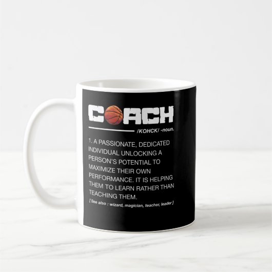 Funny Basketball Coach Definition Coaching Koffiemok (Links)