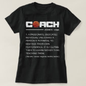 Funny Basketball Coach Definition Coaching T-shirt (Design voorkant)