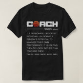 Funny Basketball Coach Definition Coaching T-shirt (Design voorkant)