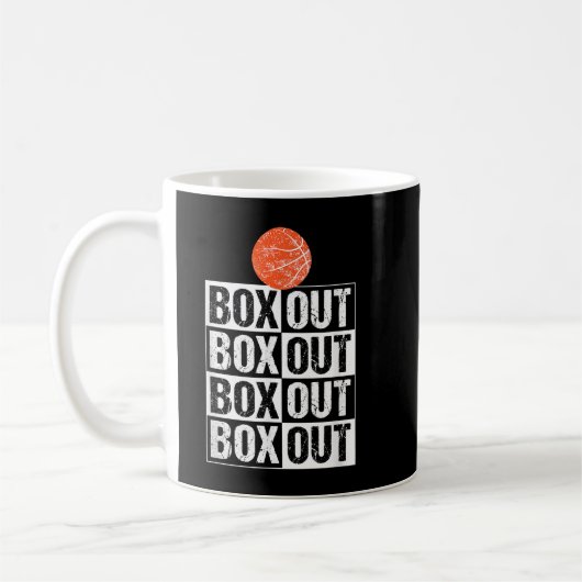 Funny Basketball Coach T Gift Box Out Gezegde Koffiemok (Links)