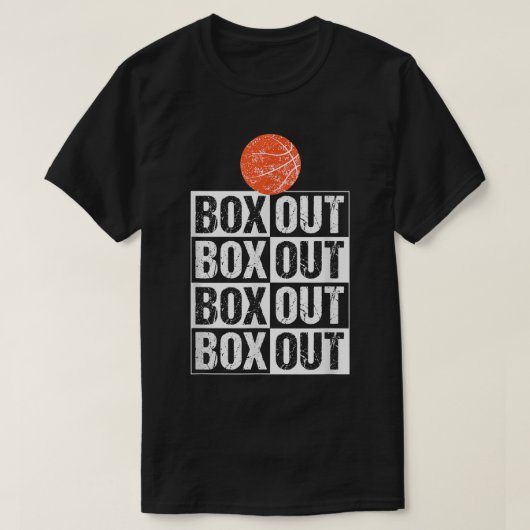 Funny Basketball Coach T Gift Box Out Gezegde T-shirt (Design voorkant)