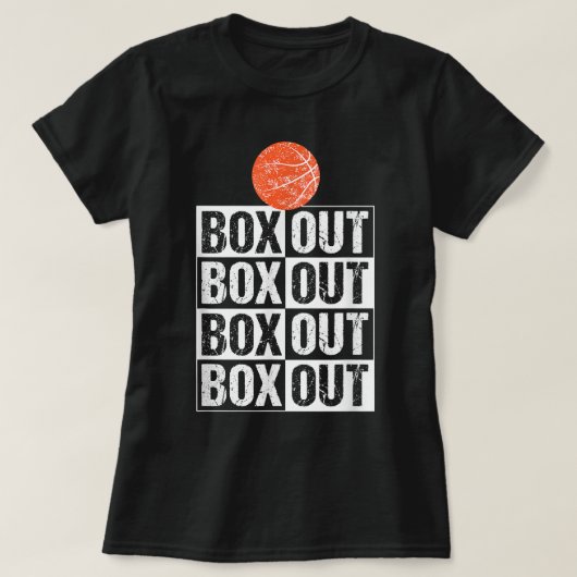Funny Basketball Coach T Gift Box Out Gezegde T-shirt (Design voorkant)