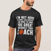 Funny Basketball Coach T-shirt (Voorkant)