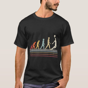 Funny Basketball Evolution of Man Sport Retro Vint T-shirt