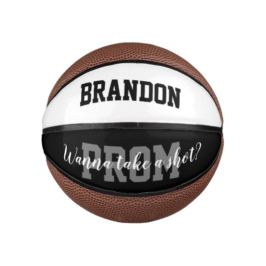 Funny basketball Hoco Prom-voorstel cadeauidee Basketbal (Voorkant)