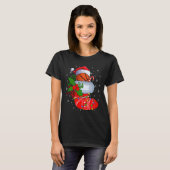 Funny Basketball in kerstSokken Santa Basketba T-shirt (Voorkant volledig)