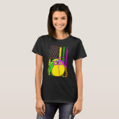Funny Basketball Jester Pet Mardi Gras Festival Pa T-shirt (Voorkant volledig)