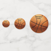 Funny Basketball kan niet vroeg schieten. Confetti (Achterkanten)