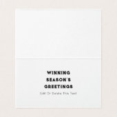 Funny Basketball-kerstkaarten Kaart (Binnenkant ongevouwen)