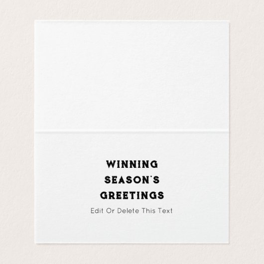 Funny Basketball-kerstkaarten Kaart (Binnenkant ongevouwen)