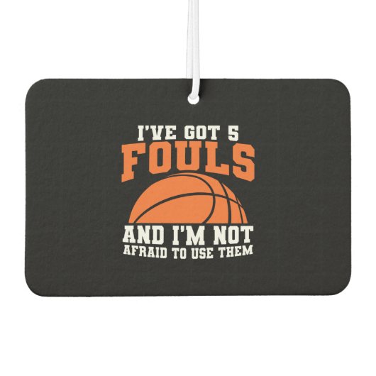 Funny Basketball Luchtverfrisser (Voorkant)