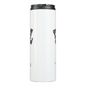 Funny Basketball Ma Thermal Tumbler Thermosbeker (Achterkant)