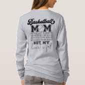 Funny Basketball mama T-shirt (Achterkant)