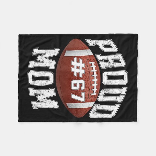 Funny Basketball Mom 67 Meme Proud Mama Design  Fleece Deken (Voorkant (Horizontaal))