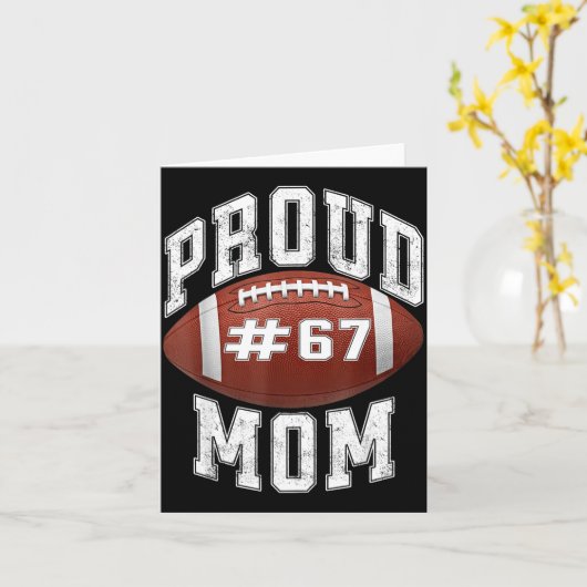 Funny Basketball Mom 67 Meme Proud Mama Design Kaart (Gele Bloem)