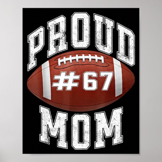 Funny Basketball Mom 67 Meme Proud Mama Design  Poster (Voorkant)