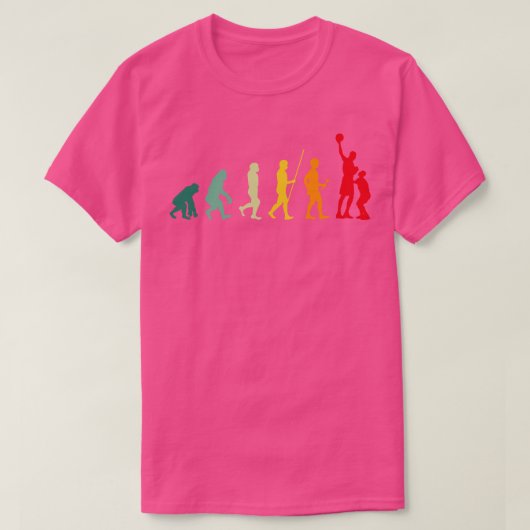 Funny Basketball Player Evolution Funny Basketball T-shirt (Design voorkant)
