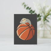 Funny Basketball Player Sloth Lazy Sport Lover Briefkaart (Staand voorkant)