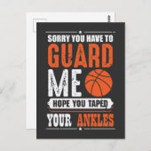 Funny Basketball Player Team Sport Trash Briefkaart (Voorkant / Achterkant)