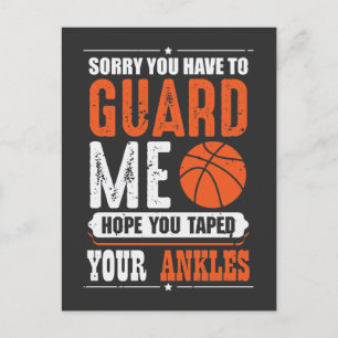 Funny Basketball Player Team Sport Trash Briefkaart