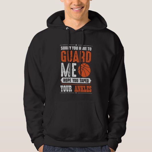 Funny Basketball Player Team Sport Trash Hoodie (Voorkant)