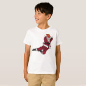 Funny Basketball Santa Dunk T-shirt (Voorkant volledig)