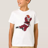 Funny Basketball Santa Dunk T-shirt (Voorkant)