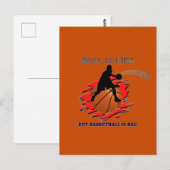 Funny Basketball Slogan Briefkaart (Voorkant / Achterkant)