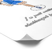 Funny Basketball Slogan Design Poster (Hoek)