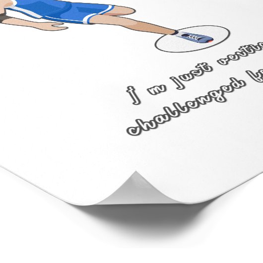 Funny Basketball Slogan Design Poster (Hoek)